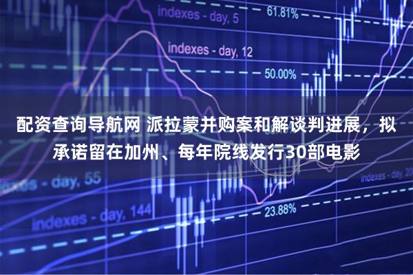 配资查询导航网 派拉蒙并购案和解谈判进展，拟承诺留在加州、每年院线发行30部电影